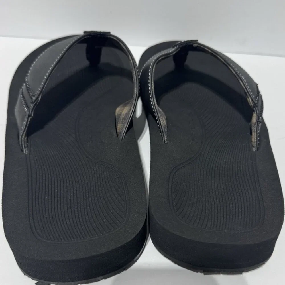 Bruno Marc Mens Flip Flop Sandals Black Size 12 M